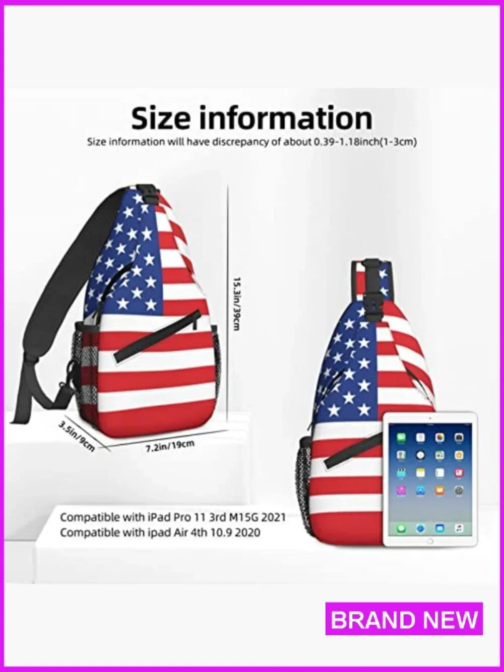 Sling Backpack Crossbody Shoulder Bag Daypack Travel Hiking Gym Cycling